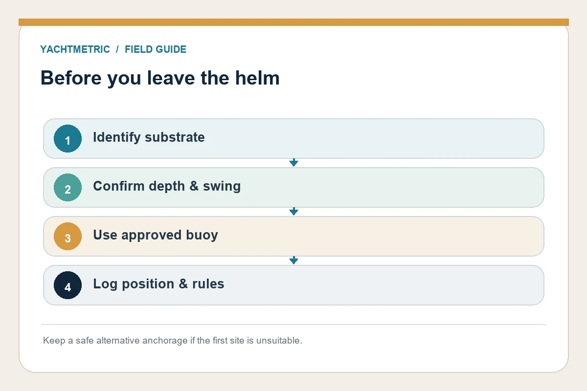 Before you leave the helm