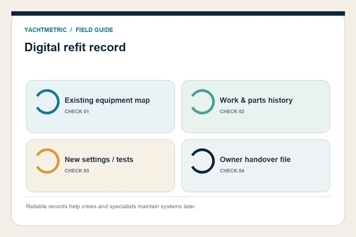 Digital refit record