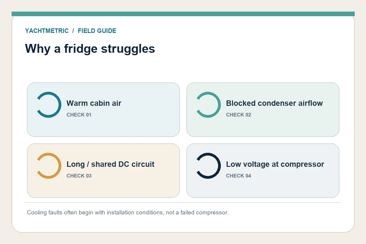 Why a fridge struggles