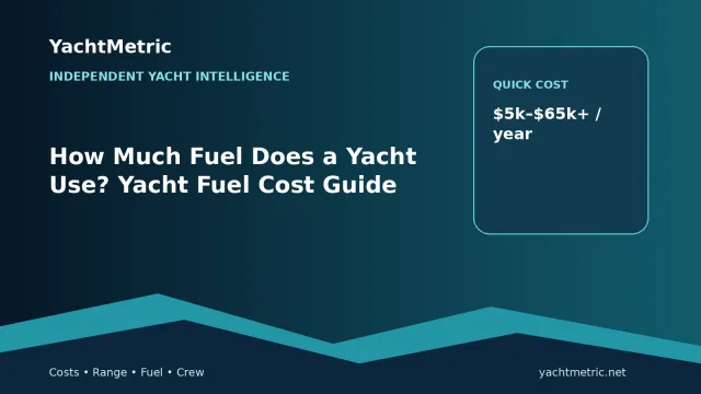 Yacht fuel cost guide showing gallons per hour and annual fuel budget — YachtMetric